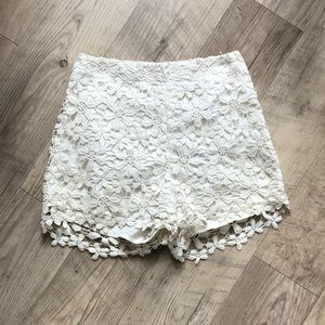 Hollister lace shorts